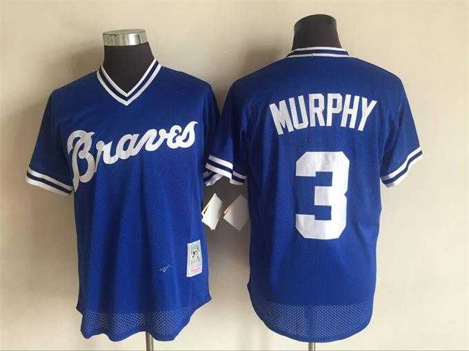 Braves 3 Dale Murphy Blue Mitchell And Ness Throwback Stitched Baseball Jerseys,We sell and wholesale Braves 3 Dale Murphy Blue Mitchell And Ness Throwback Stitched Baseball Jerseys on line form chian!